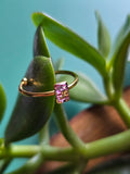 Resin minimalist Ring- Pink Princess