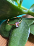 Resin minimalist Ring- Pink Princess