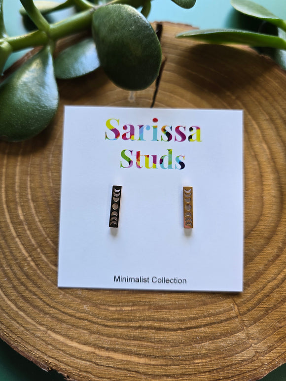 Minimalist Studs 12 (Rose gold plated)