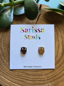 Minimalist Studs 14 (Rose gold plated)