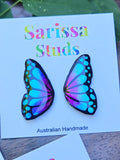 Butterfly Studs~ Purple Blue