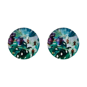 Rainforest Glass Studs