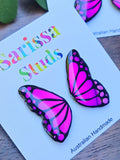 Butterfly Studs~ Pink Purple