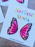 Butterfly Studs~ Peach Pink