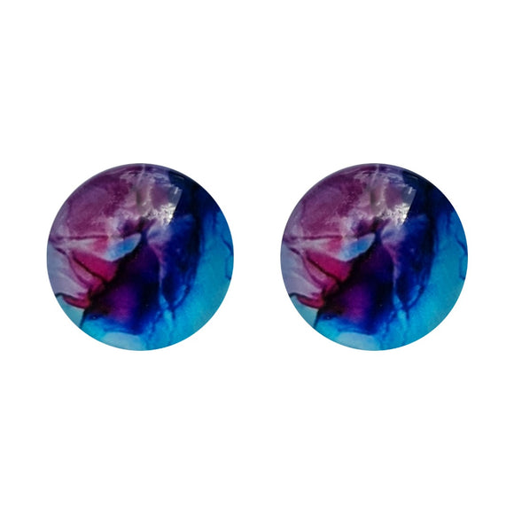 Swirl Glass Studs