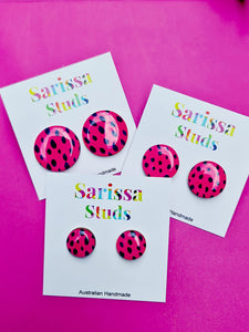 Pink Speck Studs