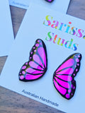 Butterfly Studs~ Pink Purple