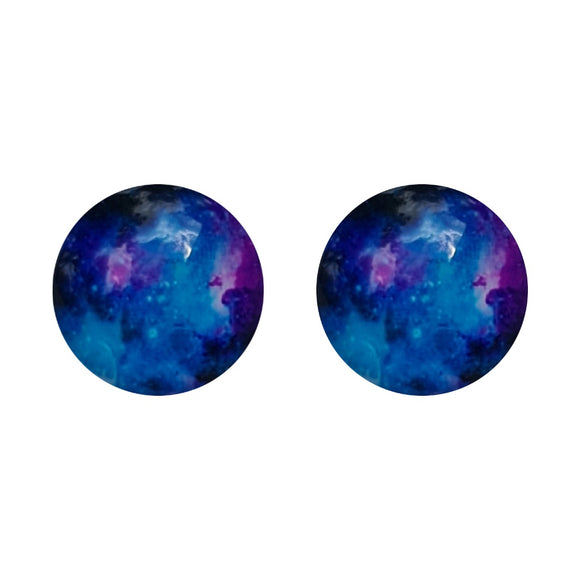 Galaxy Glass Studs