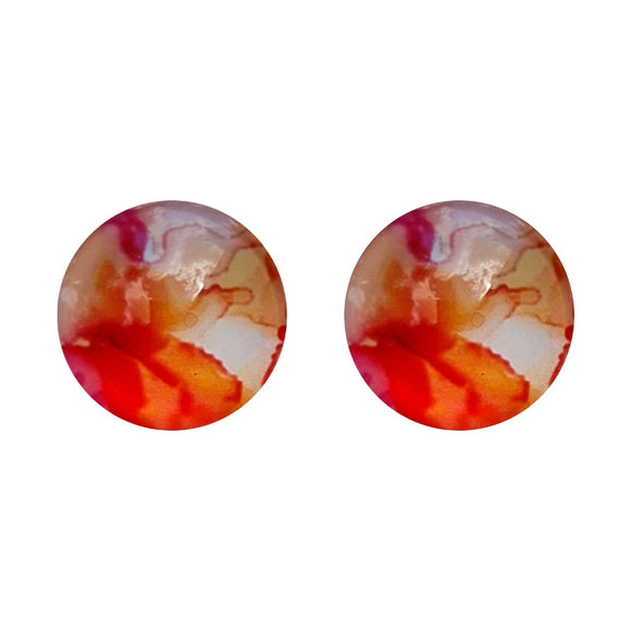 Autumn Glass Studs