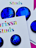 Electric Blue Foil Studs