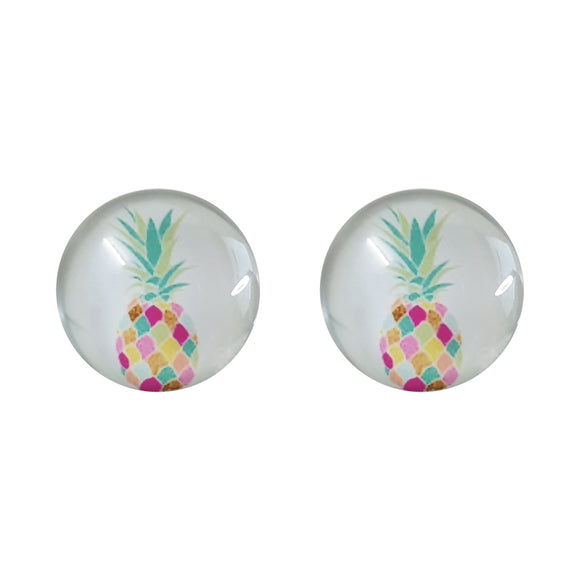 Pineapple Glass Studs