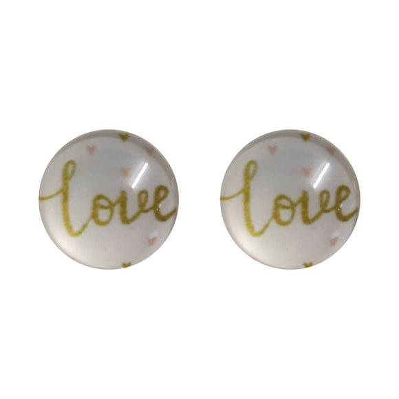 Glass Love Studs