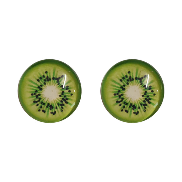 Glass Kiwi Fruit Studs